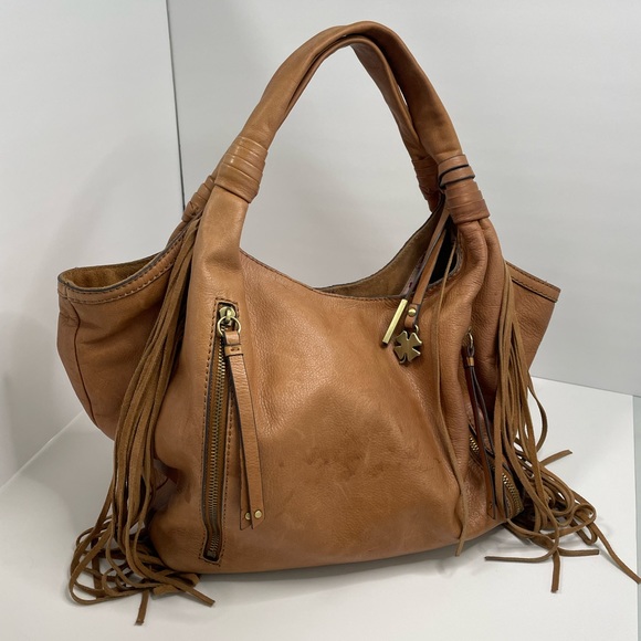 Lucky Brand Handbags - 100% Leather Lucky Brand Slouchy Hobo Handbag in Caramel Brown